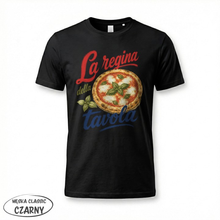 Koszulka - Vita al Sole - Pizza - La regina della tavola - Galeria - (12)_F190_MEN_Black
