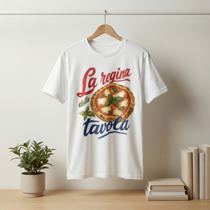 Koszulka - Vita al Sole - Pizza - La regina della tavola - Galeria - (000_2)_UNI_WHITE