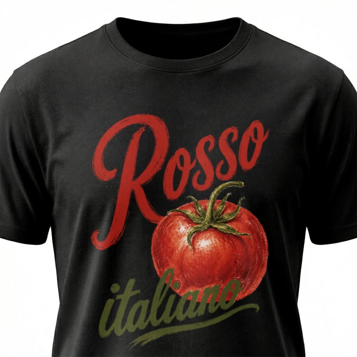 Koszulka - Vita al Sole - Pomidor Rosso italiano - Galeria - (000_1)_UNI_BLACK