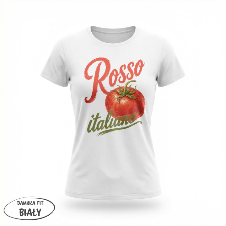 Koszulka - Vita al Sole - Pomidor Rosso italiano - Galeria - (01)_F190_LADY_White
