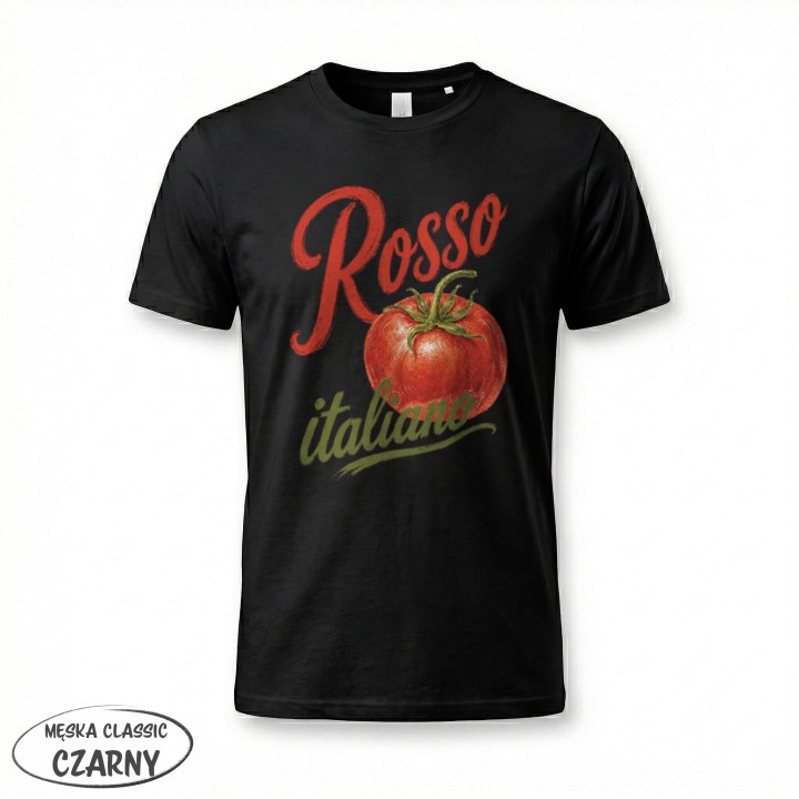 Koszulka - Vita al Sole - Pomidor Rosso italiano - Galeria - (12)_F190_MEN_Black