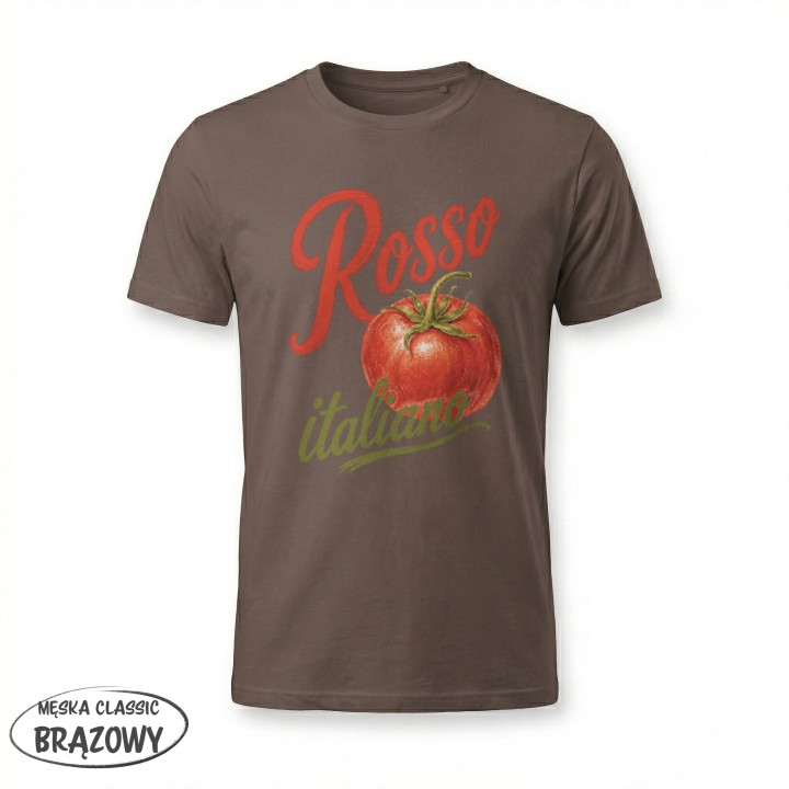 Koszulka - Vita al Sole - Pomidor Rosso italiano - Galeria - (14)_F190_MAN_Brown