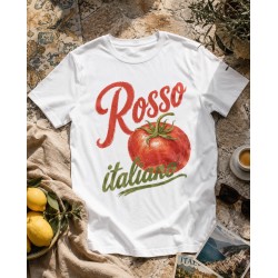 Koszulka Rosso italiano – włoski nadruk z pomidorem