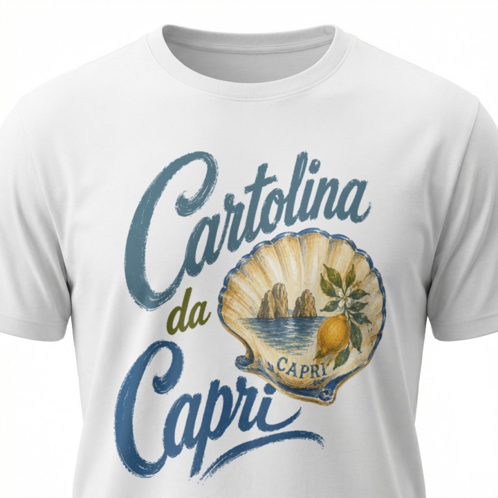 Koszulka - Vita al Sole - Małża Cartolina da Capri - Galeria - (000_2)_UNI_WHITE