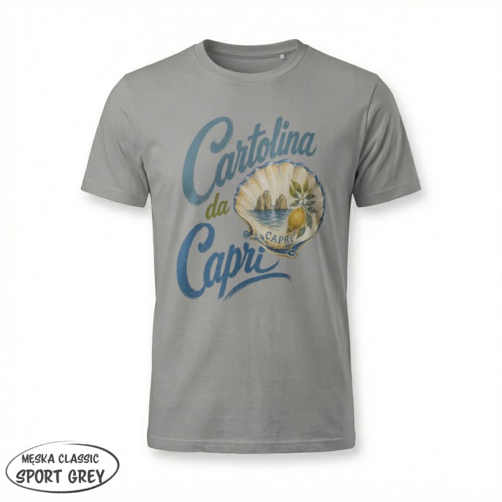 Koszulka - Vita al Sole - Małża Cartolina da Capri - Galeria - (23)_F190_MEN_SportGrey