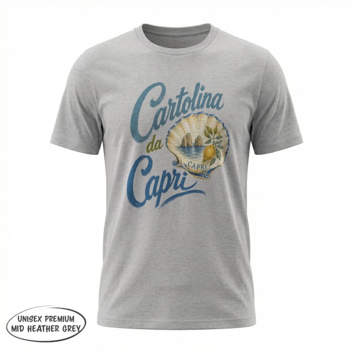 Koszulka - Vita al Sole - Małża Cartolina da Capri - Galeria - (38)_Stanley_Mid_Heather_Grey