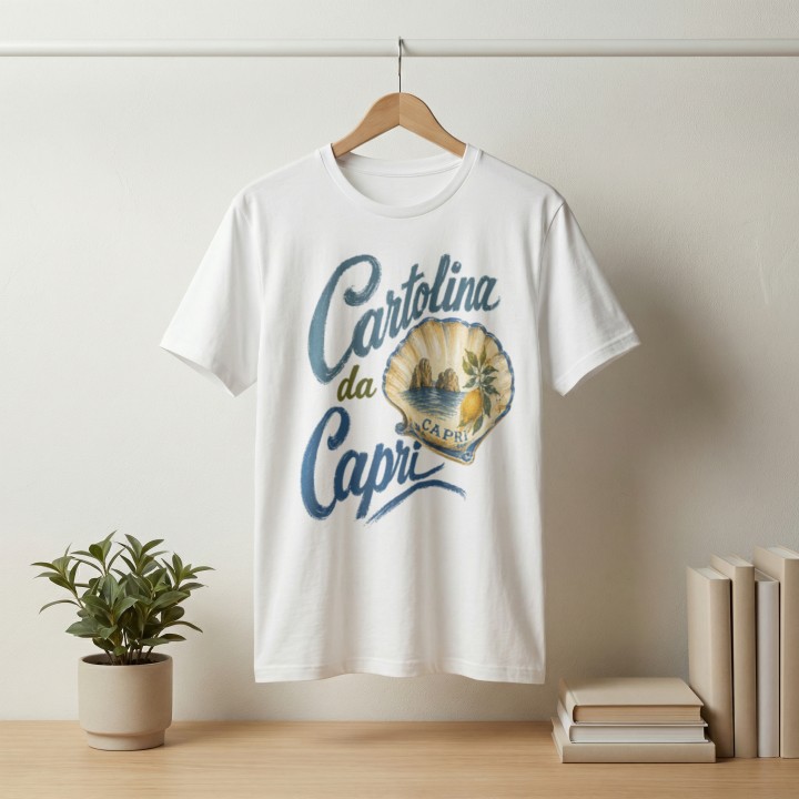 Koszulka - Vita al Sole - Małża Cartolina da Capri - Galeria - (000_2)_UNI_WHITE