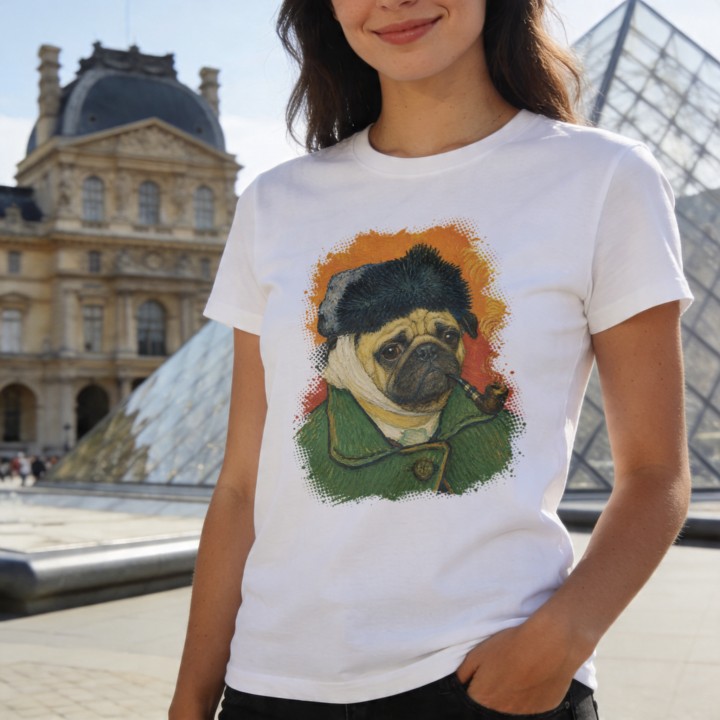 Koszulka Dziki Luwr | Mops Bez Ucha - Galeria - (000_3)_Custom_White