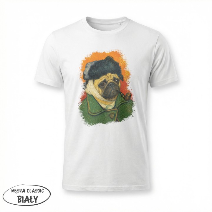 Koszulka Dziki Luwr | Mops Bez Ucha - Galeria - (11)_F190_MEN_White