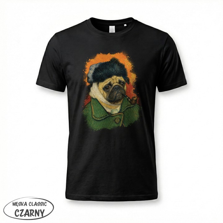 Koszulka Dziki Luwr | Mops Bez Ucha - Galeria - (12)_F190_MEN_Black