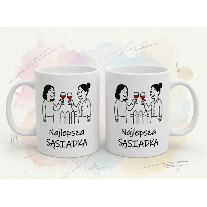 Kubek „Najlepsza Sąsiadka” – prezent dla sąsiadki z humorem