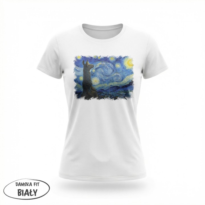 Koszulka - Dziki Luwr - Lama - Galeria - (01)_F190_LADY_White