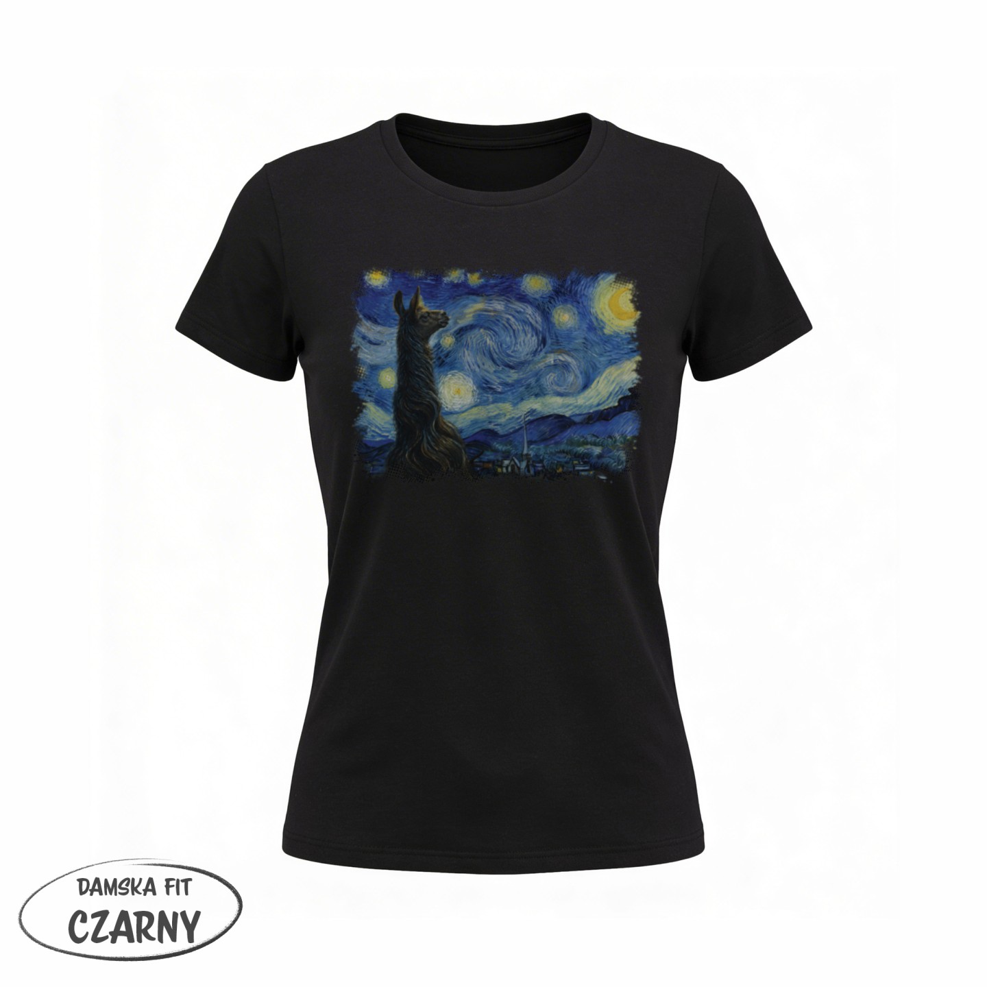 Koszulka - Dziki Luwr - Lama - Galeria - (02)_F190_LADY_Black