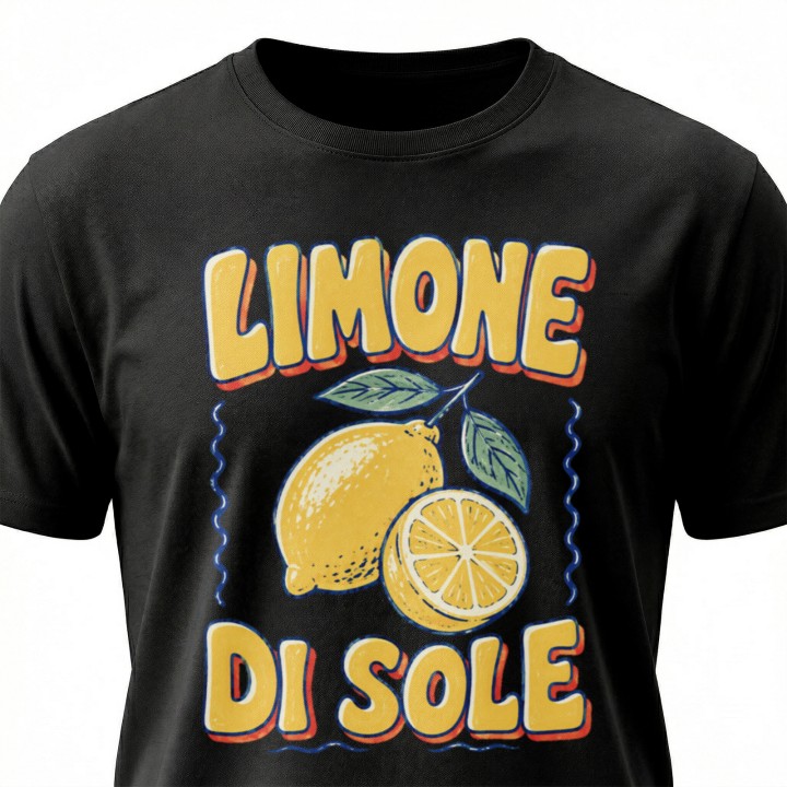 Koszulka - Vita al Sole - Cytryna Limone - Galeria - (000_1)_UNI_BLACK