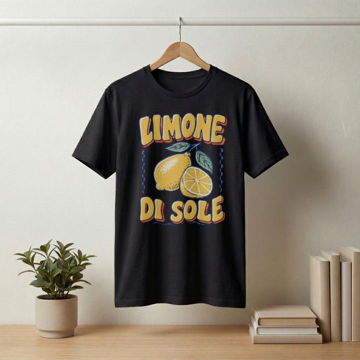Koszulka - Vita al Sole - Cytryna Limone - Galeria - (000_1)_UNI_BLACK