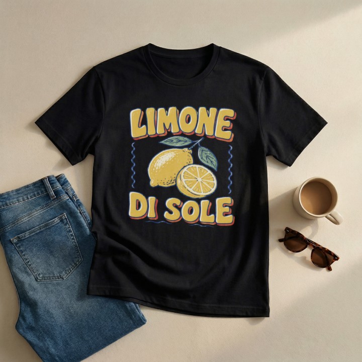 Koszulka - Vita al Sole - Cytryna Limone - Galeria - (000_1)_UNI_BLACK