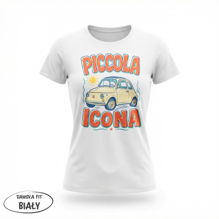 Koszulka - Vita al Sole - Fiat 500 - Galeria - (01)_F190_LADY_White