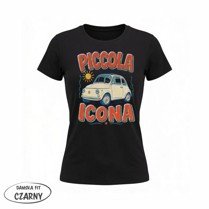 Koszulka - Vita al Sole - Fiat 500 - Galeria - (02)_F190_LADY_Black