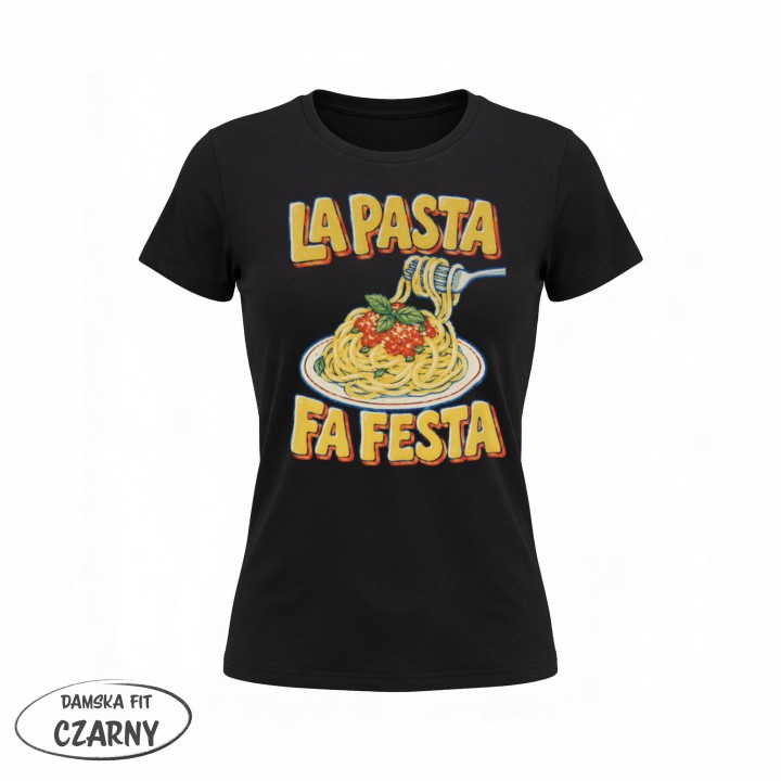 Koszulka - Vita al Sole - Pasta makaron - Galeria - (02)_F190_LADY_Black