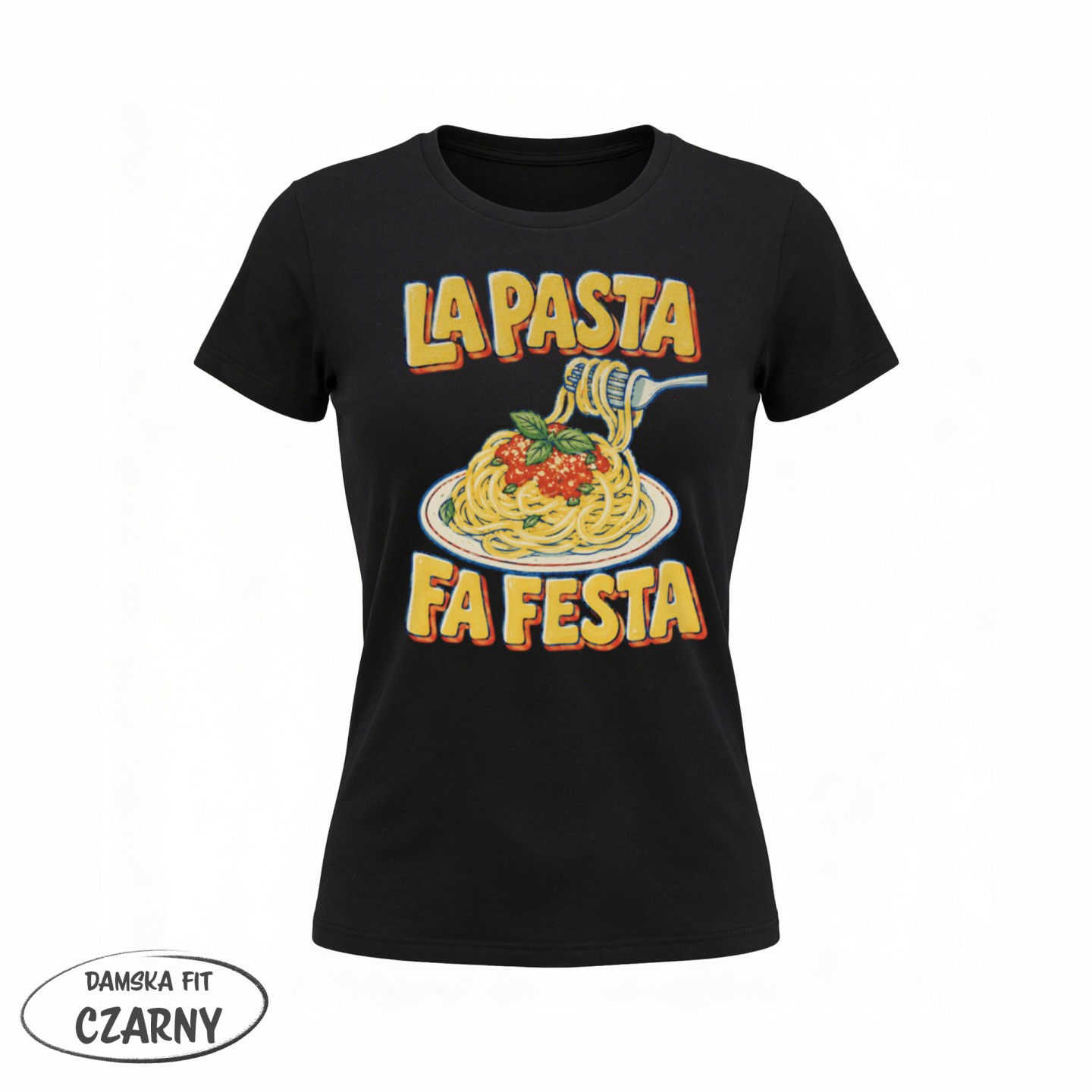 Koszulka - Vita al Sole - Pasta makaron - Galeria - (02)_F190_LADY_Black
