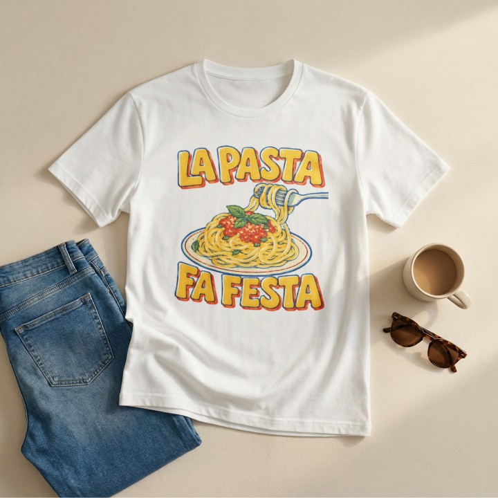 Koszulka - Vita al Sole - Pasta makaron - Galeria - (000_2)_UNI_WHITE