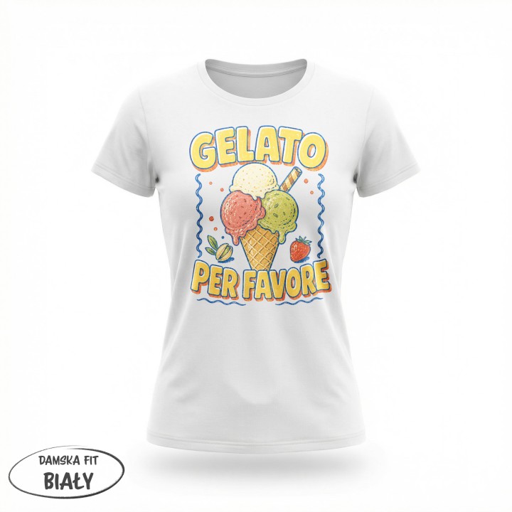 Koszulka - Vita al Sole - Lody Gelato - Galeria - (01)_F190_LADY_White
