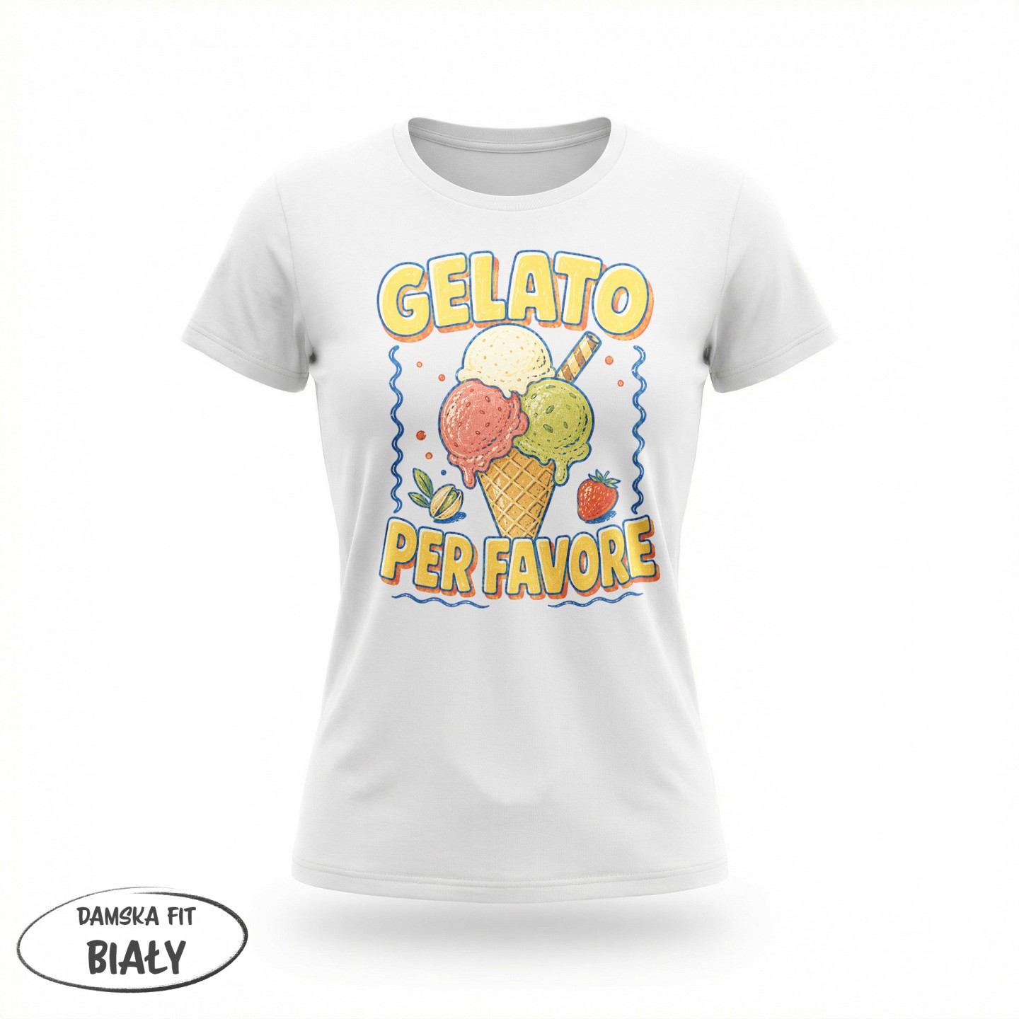 Koszulka - Vita al Sole - Lody Gelato - Galeria - (01)_F190_LADY_White