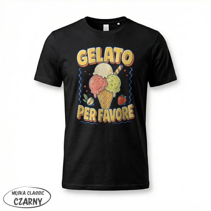 Koszulka - Vita al Sole - Lody Gelato - Galeria - (12)_F190_MEN_Black