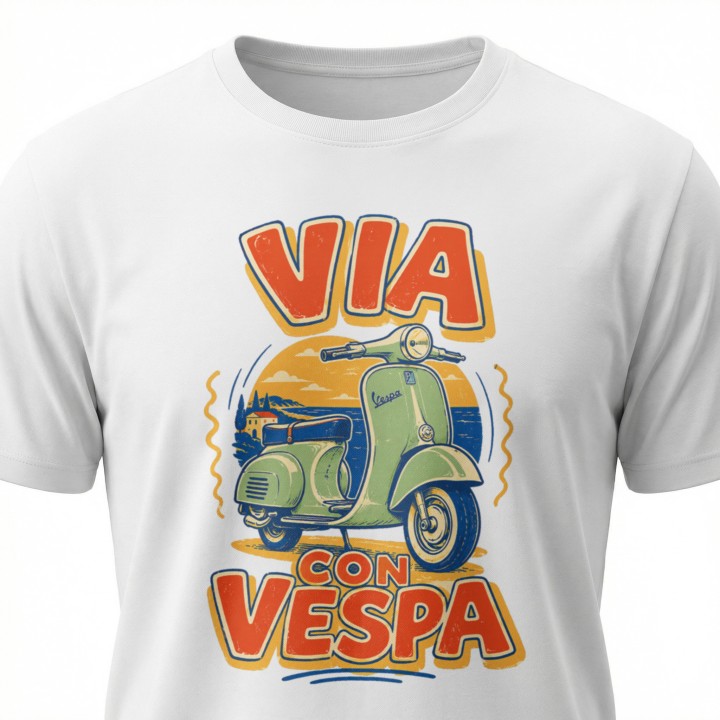 Koszulka - Vita al Sole - Vespa - Galeria - (000_2)_UNI_WHITE