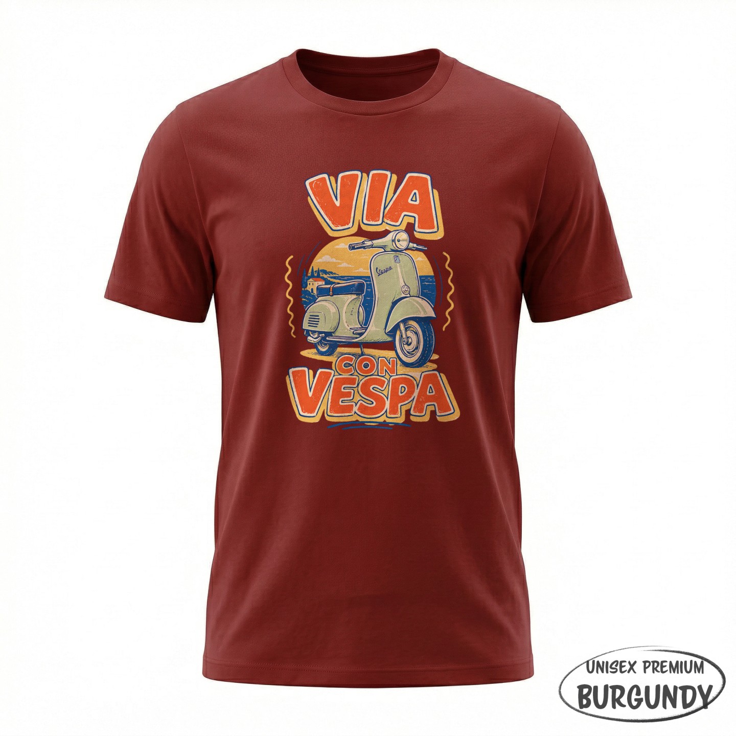 Koszulka - Vita al Sole - Vespa - Galeria - (33)_Stanley_Burgundy