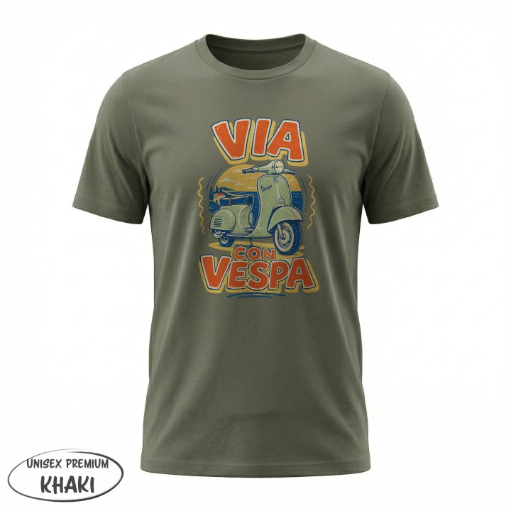 Koszulka - Vita al Sole - Vespa - Galeria - (27)_Stanley_Khaki