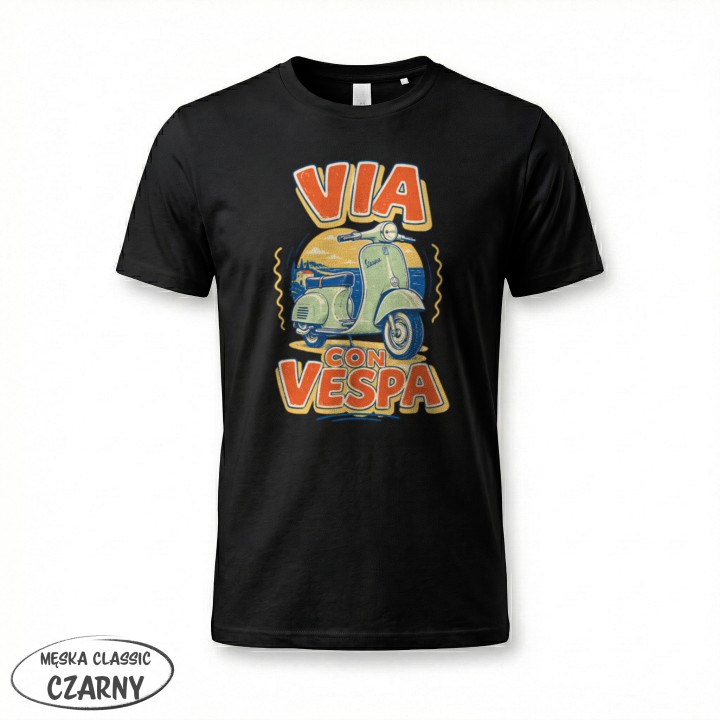 Koszulka - Vita al Sole - Vespa - Galeria - (12)_F190_MEN_Black
