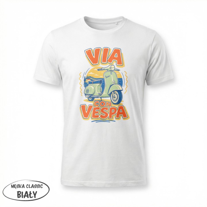 Koszulka - Vita al Sole - Vespa - Galeria - (11)_F190_MEN_White