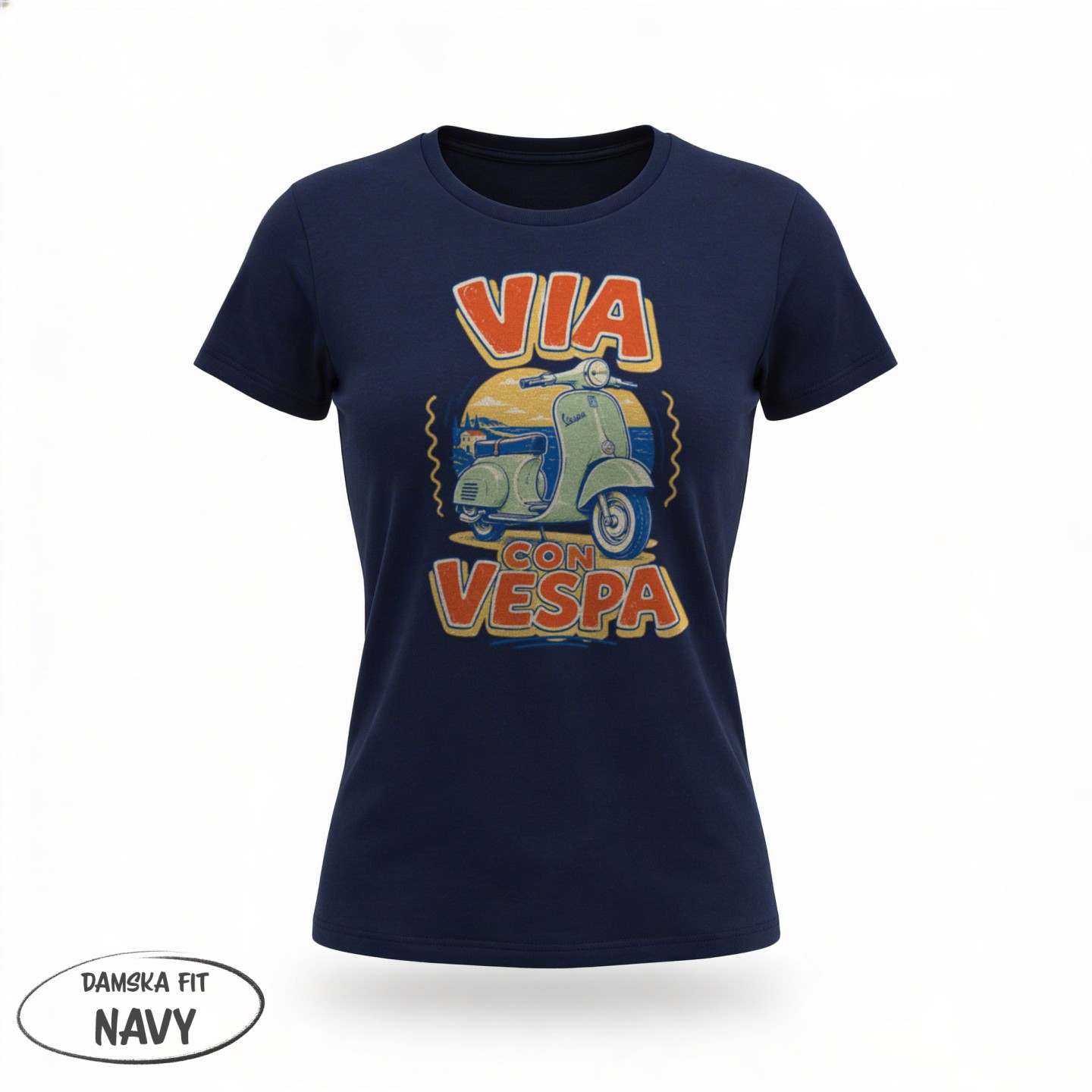 Koszulka - Vita al Sole - Vespa - Galeria - (08)_F190_LADY_Navy