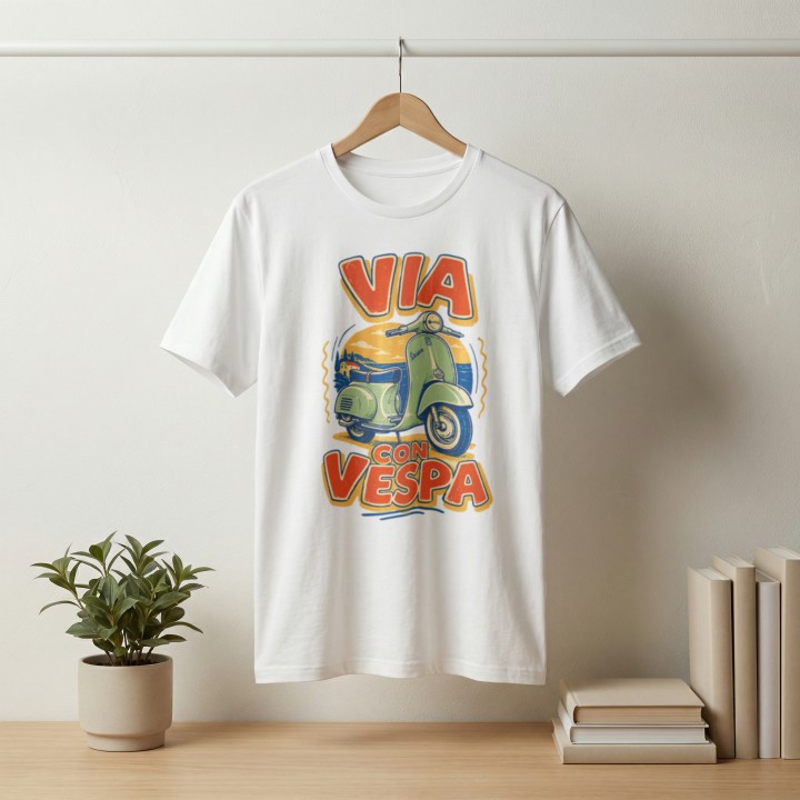 Koszulka - Vita al Sole - Vespa - Galeria - (000_2)_UNI_WHITE