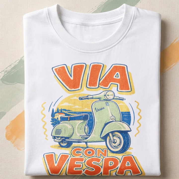 Koszulka - Vita al Sole - Vespa - Galeria - (000)_Miniatury