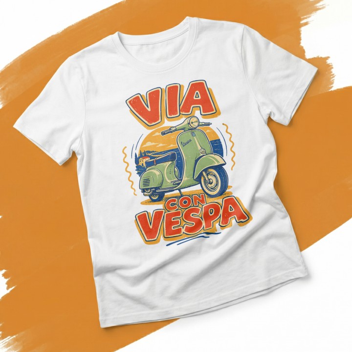 Koszulka - Vita al Sole - Vespa - Galeria - (000)_Miniatury