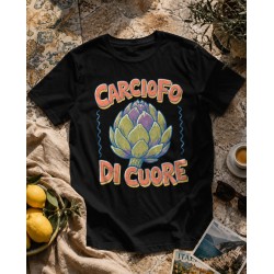 Koszulka Carciofo di Cuore z karczochem | Vita al Sole – włoski nadruk retro