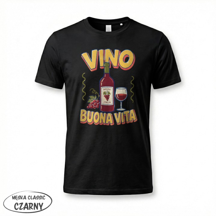 Koszulka - Vita al Sole - Wino - Galeria - (12)_F190_MEN_Black