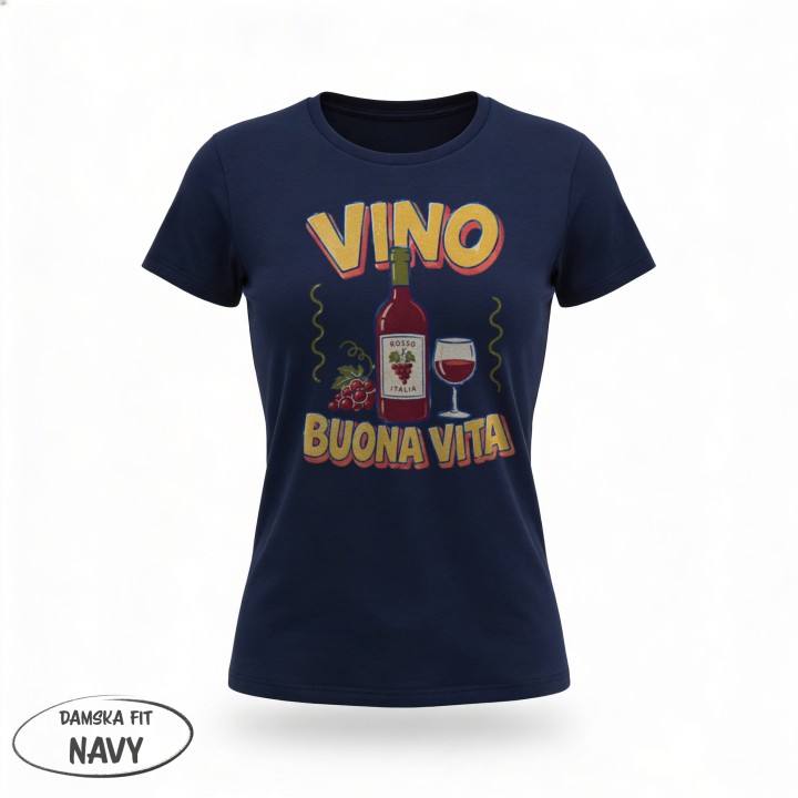 Koszulka - Vita al Sole - Wino - Galeria - (08)_F190_LADY_Navy