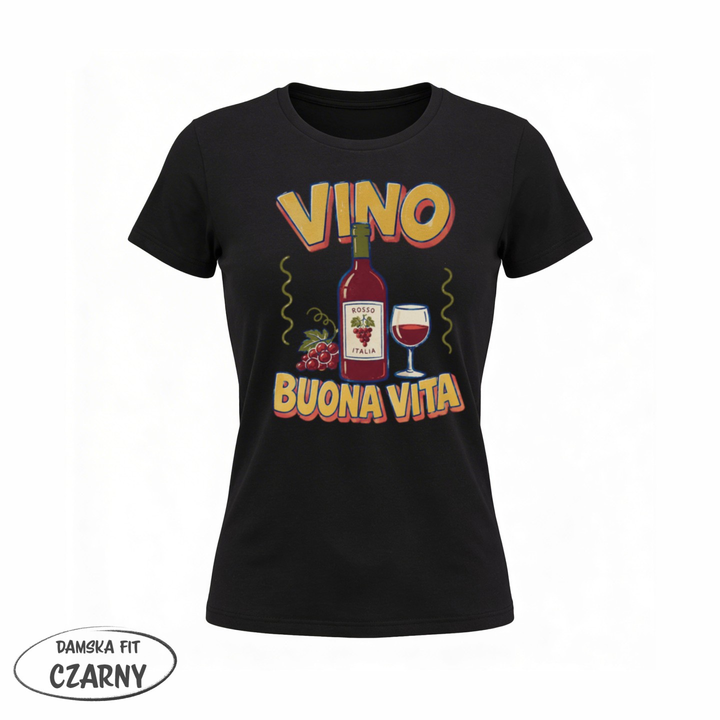 Koszulka - Vita al Sole - Wino - Galeria - (02)_F190_LADY_Black