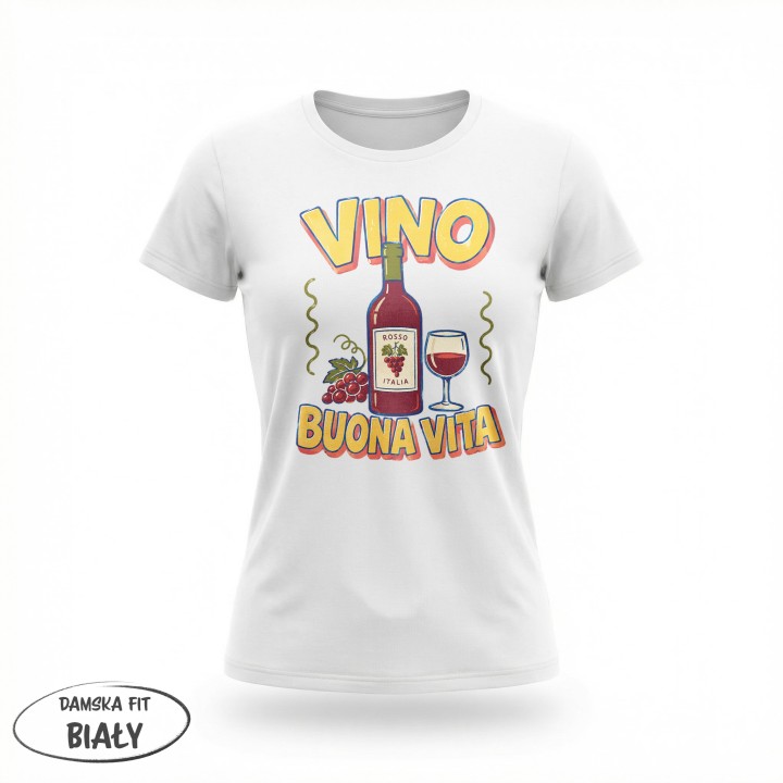Koszulka - Vita al Sole - Wino - Galeria - (01)_F190_LADY_White