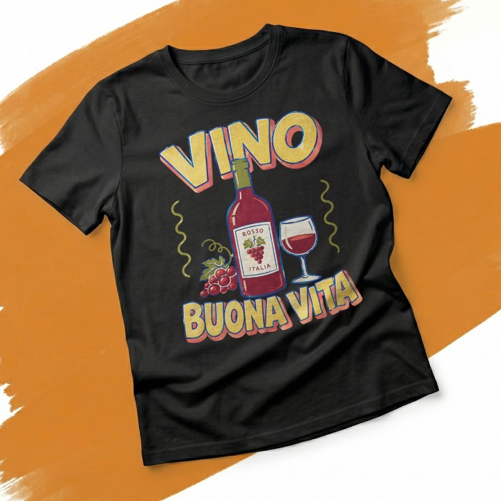 Koszulka - Vita al Sole - Wino - Galeria - (000)_Miniatury