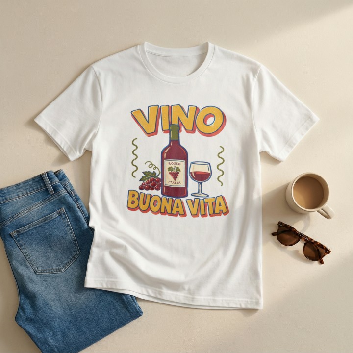 Koszulka - Vita al Sole - Wino - Galeria - (000_2)_UNI_WHITE