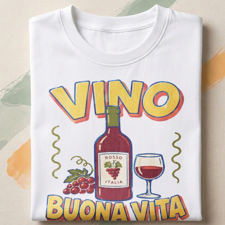 Koszulka - Vita al Sole - Wino - Galeria - (000)_Miniatury