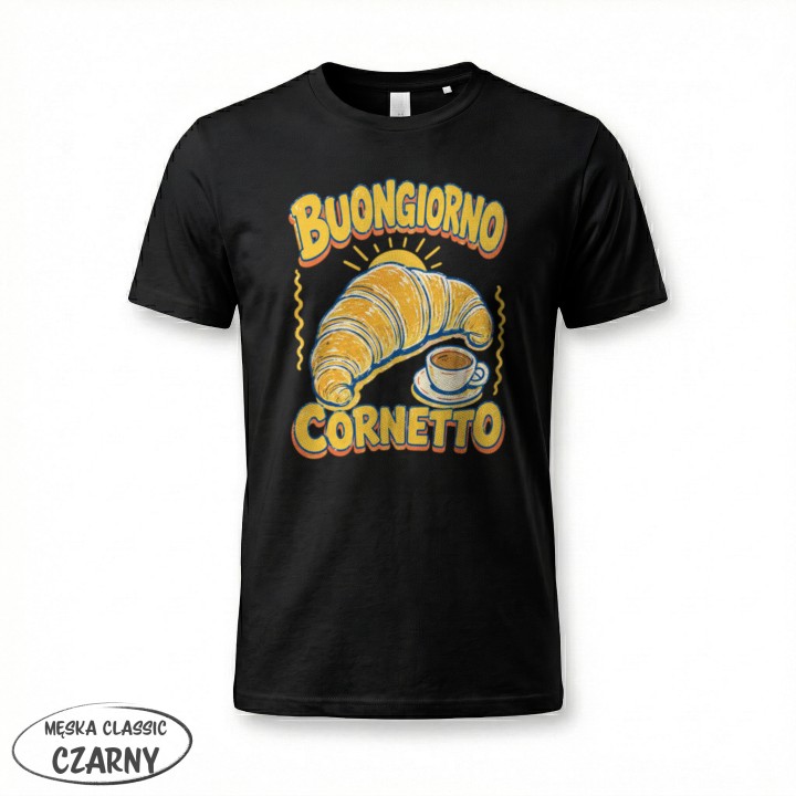 Koszulka - Vita al Sole - Cornetto Rogalik - Galeria - (12)_F190_MEN_Black