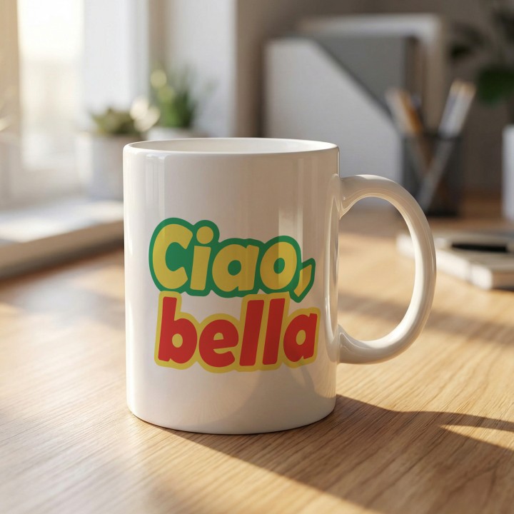 Kubek Ciao, Bella - Main - (B)_1_Basic-White_11Oz