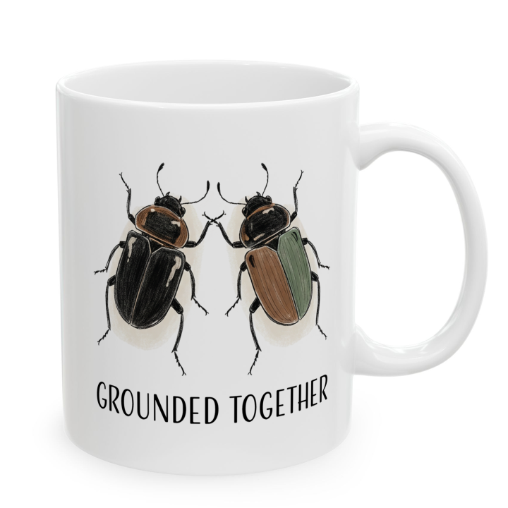 Kubek „GROUNDED TOGETHER” – chrząszcze dla pary