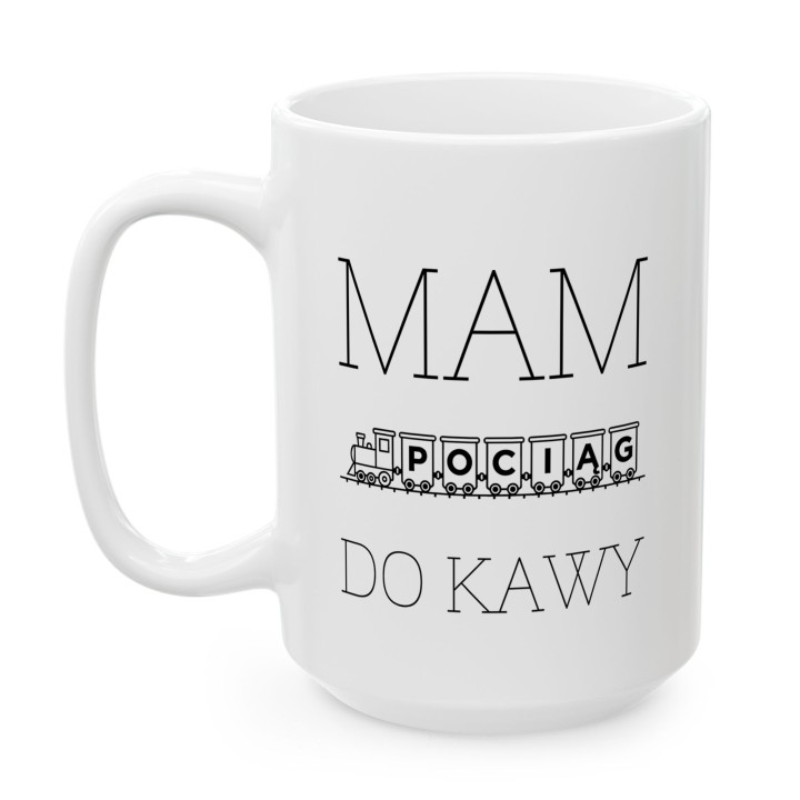 Kubek - Mam pociąg do kawy - Main - (B)_1_Basic_White_15Oz