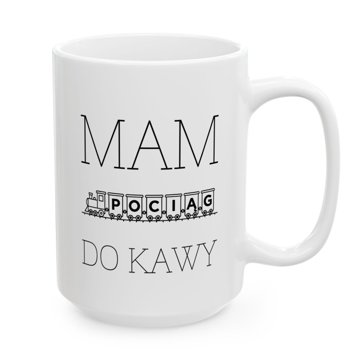Kubek - Mam pociąg do kawy - Main - (B)_1_Basic_White_15Oz